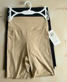 SIMPLY NUDE Set of 2 Seamless Bike Shorts Size Small NEW NWT