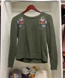 Flower Embroidered Top