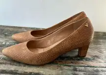 Vionic Madison Mia Pump Brown Snake Size Size 9