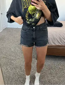 Black BDG a line denim shorts