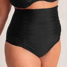 Shapermint Essentials High-Waisted Control Bikini Bottom Black Small NWT #2252