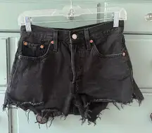 black levi jean shorts