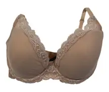 Natori Feathers T-Shirt Bra Cafe Beige Women's Size 32DDD Style 730023 MSRP $68