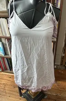 Sugarlips purple embroidered hippy boho white shift dress