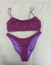 Mica Sparkly Purple Bikini