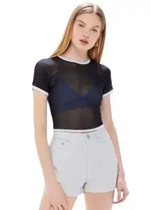 Urban Outfitters BDG Sparkly Shimmery Silver White High Waisted Jean Shorts