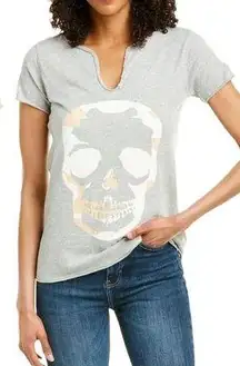 Zadig & Voltaire Tunisien Mc Camo Skull Tee Shirt Gray Size S