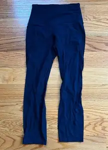 Lululemon align crop leggings in navy blue size 2