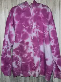 Taylor Swift To My Lover Pink Tie Dye Hoodie Lover Era size XL