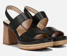 Naturalizer Soul Black Holly Slingback Sandals Size 9
