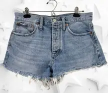 Madewell Relaxed Mid Length Denim Shorts Size 27