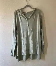 Lane Bryant livi active Henley button hoodie size 22/24