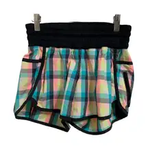 Lululemon tracker short‎ ll 2 way stretch wee wheezy check bleached coral 4