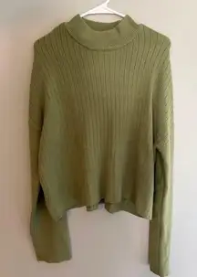 PacSun Green Cropped Sweater