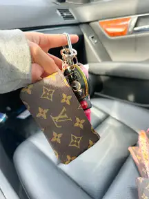 Repurposed upcycled lux artisan coin purse 