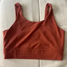 Nike rust Sports Bra with Scoop Neck