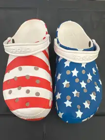 American flag crocs