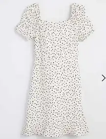 Loft Polka dot Tie Back Bow Dress 