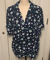 Button Down Floral Top