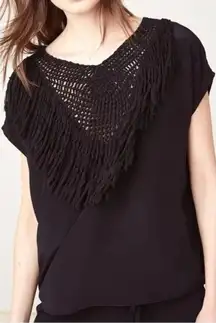 ULLA JOHNSON Uma Silk Fringe‎ Top