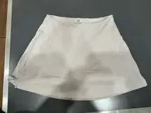 White Athletic Mini Skort