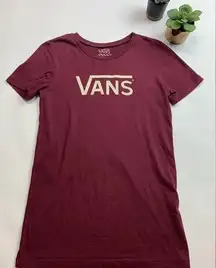 Vans  Maroon T-Shirt