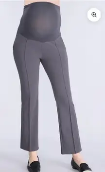 Motherhood Maternity Secret Belly Modern Gray Dress Pant Small