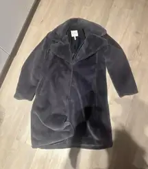 Avevo Les Filles Grey Fur Coat