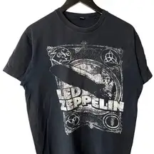 2018 Led Zeppelin T Shirt Black Large L British Band Graphic Tee 100% Cotton