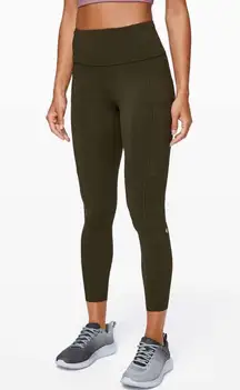 Lululemon Fast and Free Tight II 25" *Non-Reflective Nulux Dark Olive 4