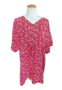 Womens ChancesR Chances R Floral Flowy Oversized Button Down Dress - Sz M