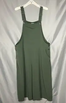 Xhilaration Womens Romper Pants Jumpsuit Wide Legs Overalls Green Casual Work XL