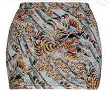 NWT Ed Hardy Tiger Print Mesh Skirt