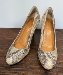 Corso Como 3.5" Snakeskin Leather Heel Size 8