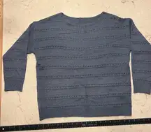 Simple & Elegant Women's Crew Neck Sweater in Blue
