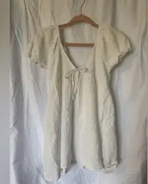 Blue Rain x Francesca’s White Puff Sleeve Dress Size Small