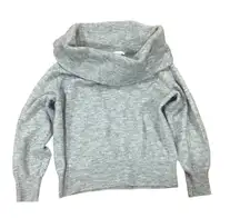 H&M Womens Size XS Gray Cowl Neck Long Sleeve Casual Simple Ribbed Wrist Sweater