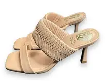 Vince Camuto  Emoelee Sandal High Heeled Beige Buff Leather Women Size 6