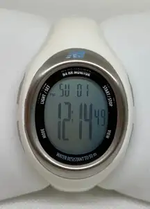 New Balance N4 Quartz Digital Unisex Watch white tone 35mm 50MWR  running