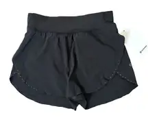 NEW Lululemon Fast Free Reflective High Rise Classic Fit Short 3" Black Size 4