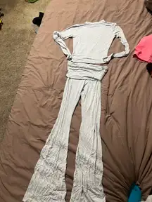 Matching grey legging and top set 