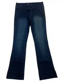 T’oui Stretch Dark Wash‎ Denim Split Hem Flare Jean