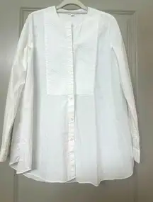 COS White Tuxedo Button Shirt