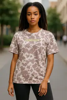 Gymshark Oversized Camo Tee size‎ L