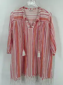 Roller Rabbit striped tunic swim cover up size‎ small