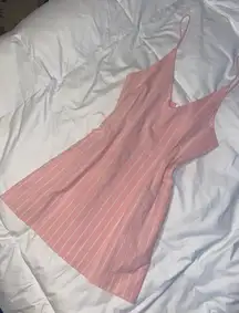 Pink Pinstripe Dress