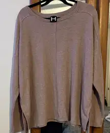 H by Bordeaux oversized tan Knit Top xl
