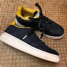 Nike Air Force 1 LX Low Top Sneakers Black/Yellow Women's 8.5 AF1 streetwear