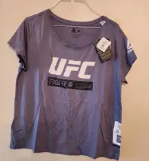 Reebok ufc purple fighting graphic t-shirt size womens medium