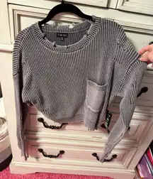 Timing black cropped sweater 